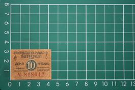 currency voucher germany  plauen 10 pfennig1919