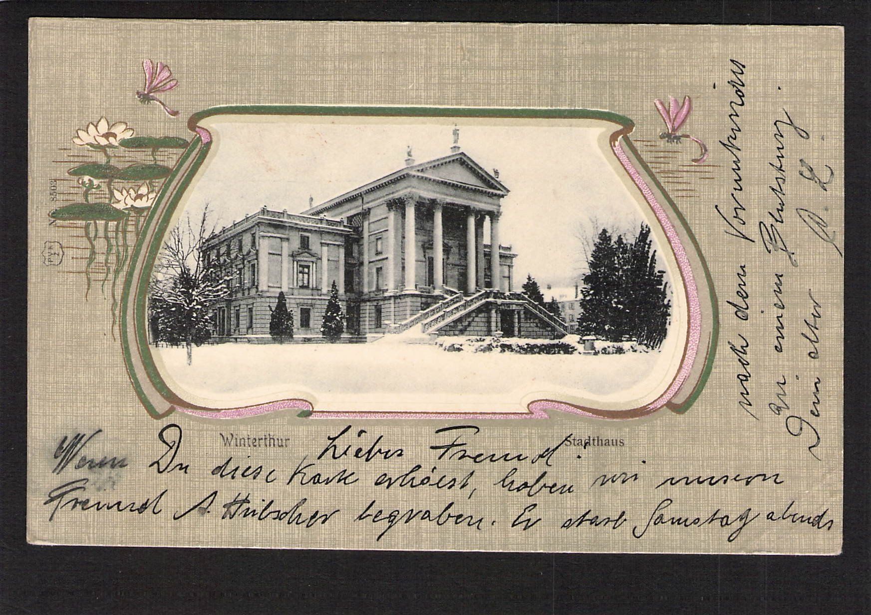 Ansichtskarten: ^Winterthur , gel. 1902 – Gebraucht aus Reichenburg von Pipo-67