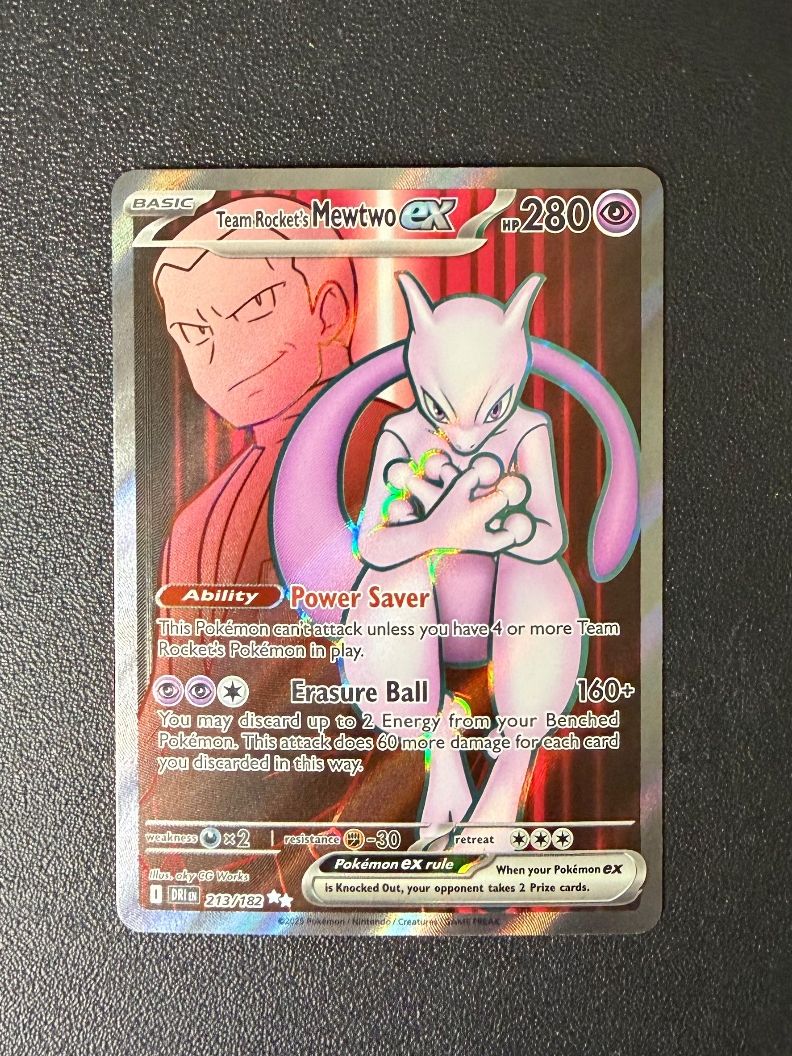Pokémon Carte collezionabili: Team Rockets Mewtwo ex #213/182 – Nuovo (secondo la descrizione) da Niedergösgen venduto da SwissPokeCards