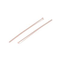 10 Nietstifte Messing rose vergoldet   30mm