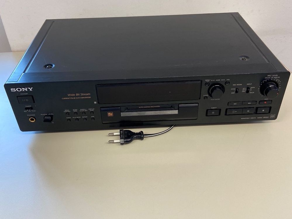 Sony Minidisc Deck MDSJB920 Wide Bit Stream Kaufen auf Ricardo