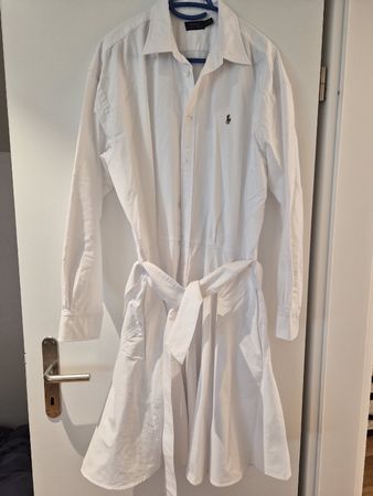 Damen Blusenkleid Polo Ralph Lauren Weiss Grösse 14 