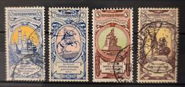 Russisches Reich 1914 WWI Kriegshilfe-Satz komplett 4 W. ges