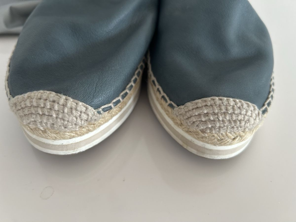 Prada Scarpe da donna: Prada Espadrilles aus Leder 39,5-40, Graublau – Usato da St. Gallen venduto da jojan 3