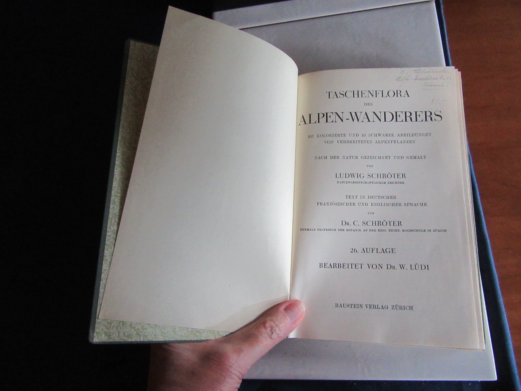 Bücher: Alpenflora - Taschenflora des Alpen Wanderers, L. Schröter – Gebraucht aus Wattwil von wampi 4