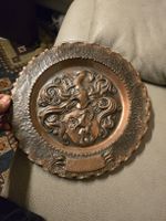 Kupfer Wandteller "Schumacher" Familienwappen? (Q)