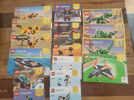 Notices LEGO Creator 3in1 seules - Lot de 7 sets