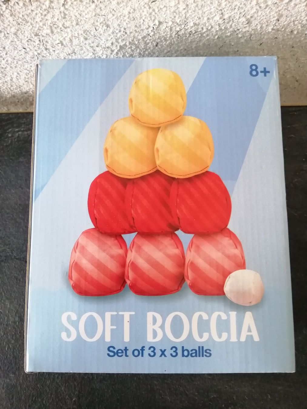 Giochi: 🎯 Soft Boccia – Nuovo e nell'imballaggio originale da langenthal venduto da Jordi04
