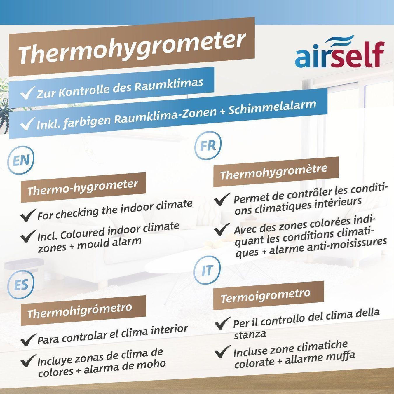 Altro per la casa: Thermohygrometer, Thermometer+Hygrometer – Nuovo e nell'imballaggio originale da Steinmaur venduto da umweltcheck 4