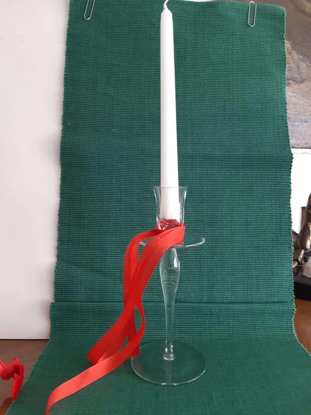 Portacandele: Glas Kerzenleuchter Mundgeblasen – Usato da Luzern venduto da Sontru 1