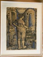 Frau auf Treppe signiert Kristin      (ID 5753)