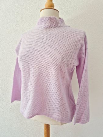 PULLOVER PULLI SHIRT STEFANEL S 36 CASHMERE KASCHMIR FLIEDER