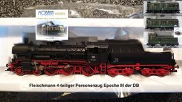Fleischmann - Dampfzug der DB mit BR 38 - 4-teilige RARITÄT!