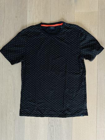 Scotch&Soda T-Shirt, Gr. L, Schwarz mit Pünktchen Muster
