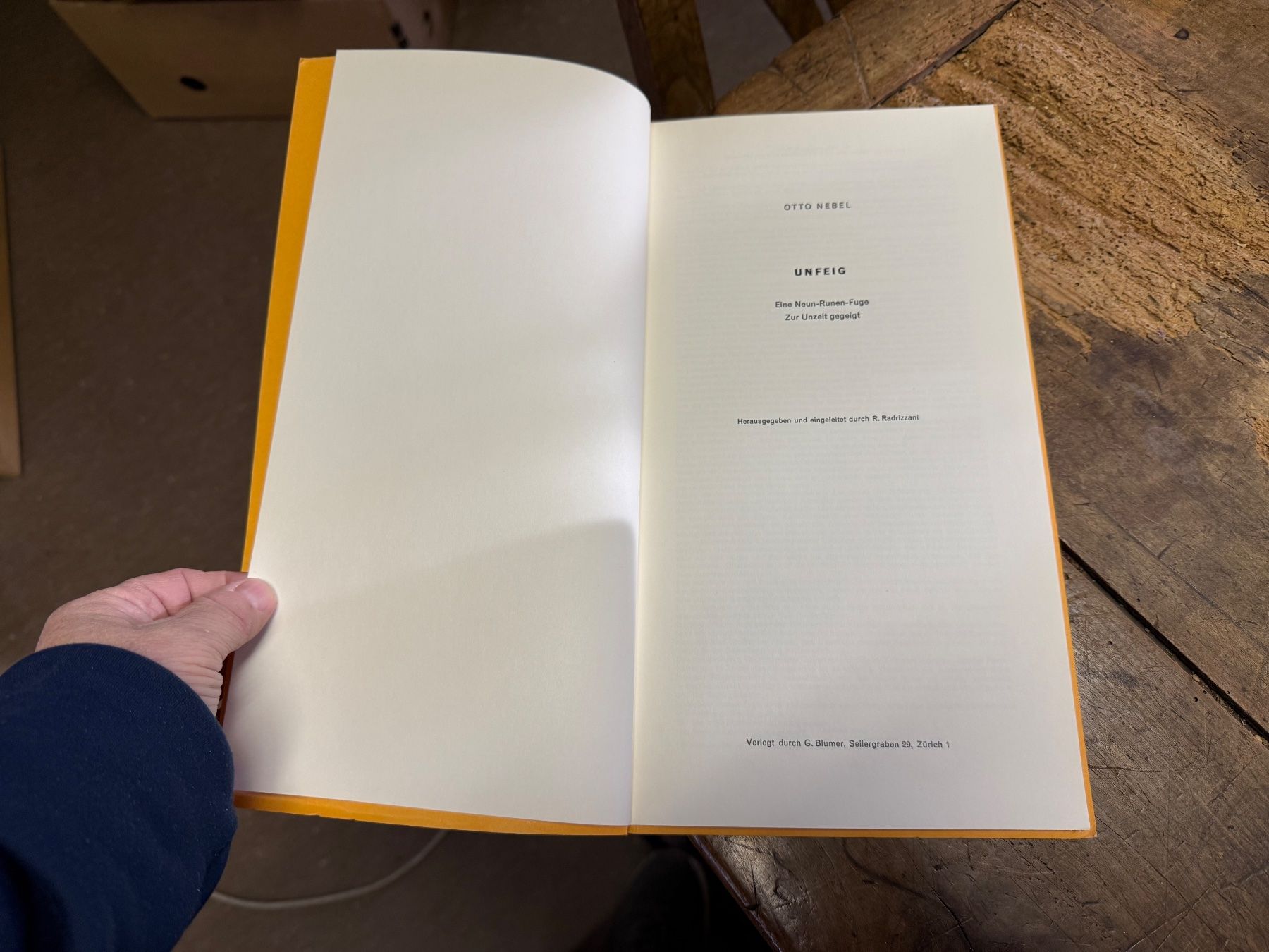 Libri: Otto NEBEL unfeig – Usato da Bern venduto da Jwpm66 1