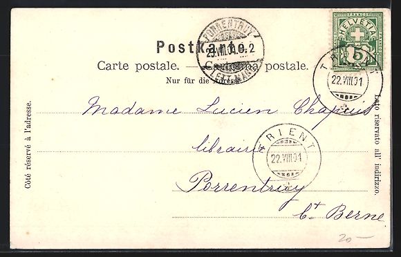 Cartoline postali: Trient, Gesamtansicht mit Umgebung u. Be – Usato da Berlin venduto da bartko-reher 1