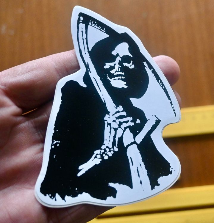 VINTAGE Sticker - SENSENMANN grim reaper | Kaufen auf Ricardo