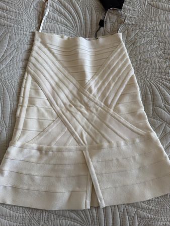 Jupe Herve Leger beige taille XXS neuve avec etiquette