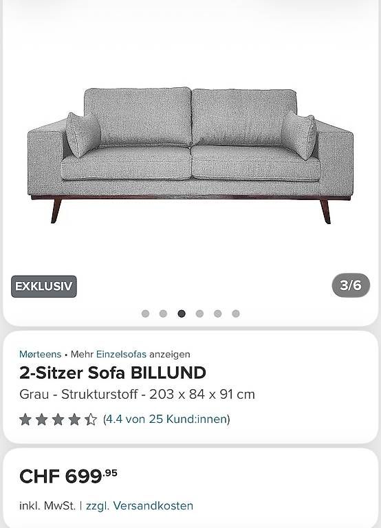 Sofas: Grosses 2er Sofa – D'occasion à Biel/Bienne par Yoggi0 3