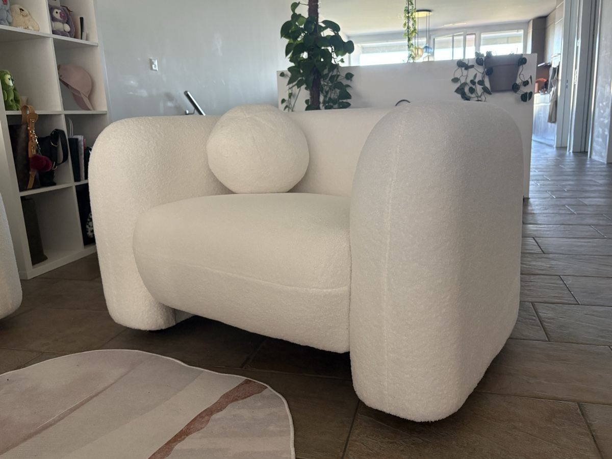 Beliani Divani: Sofa und Sessel Beliani weiss Boucle – Usato da Wabern venduto da enzo_92 1