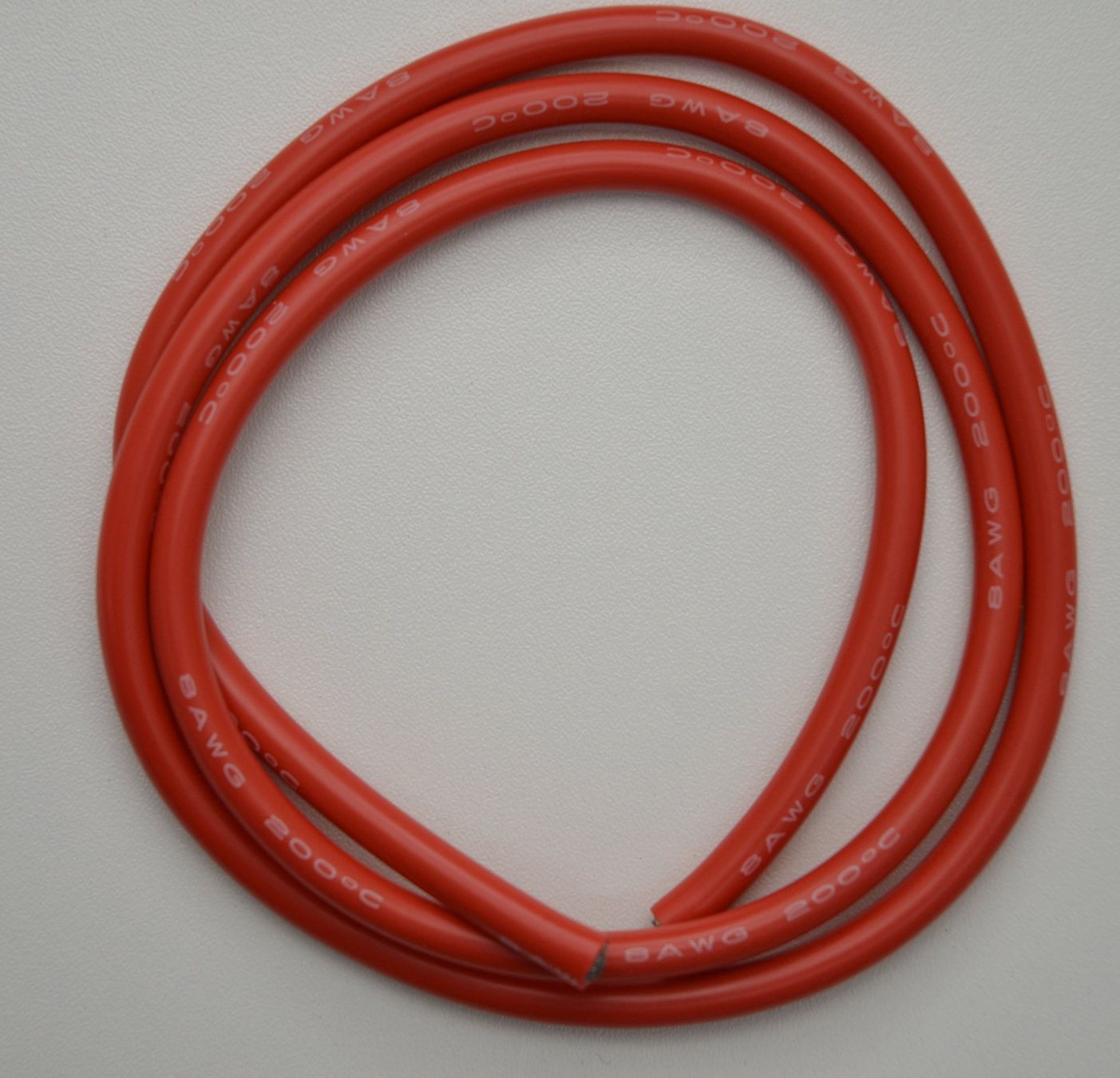 Modellismo RC: Silikonkabel Kupferlitze AWG8 1m Rot – Nuovo e nell'imballaggio originale da Rüti venduto da MSRCModelle 1
