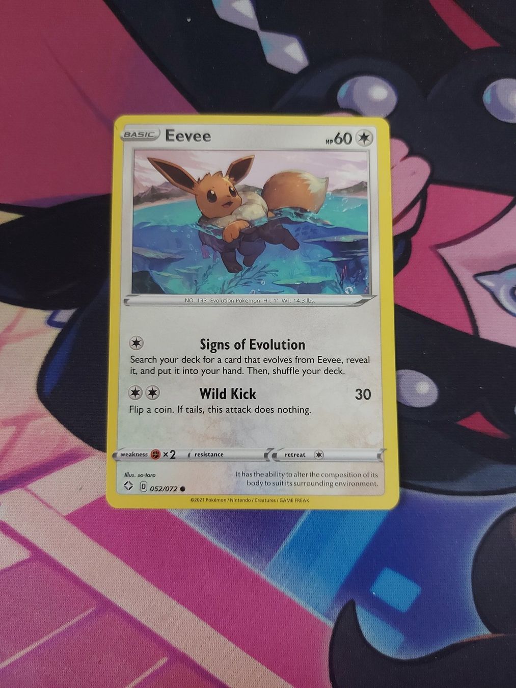 Pokémon Sammelbilder & Trading cards: Eevee #052 Shining Fates EN – Gebraucht aus Biasca von