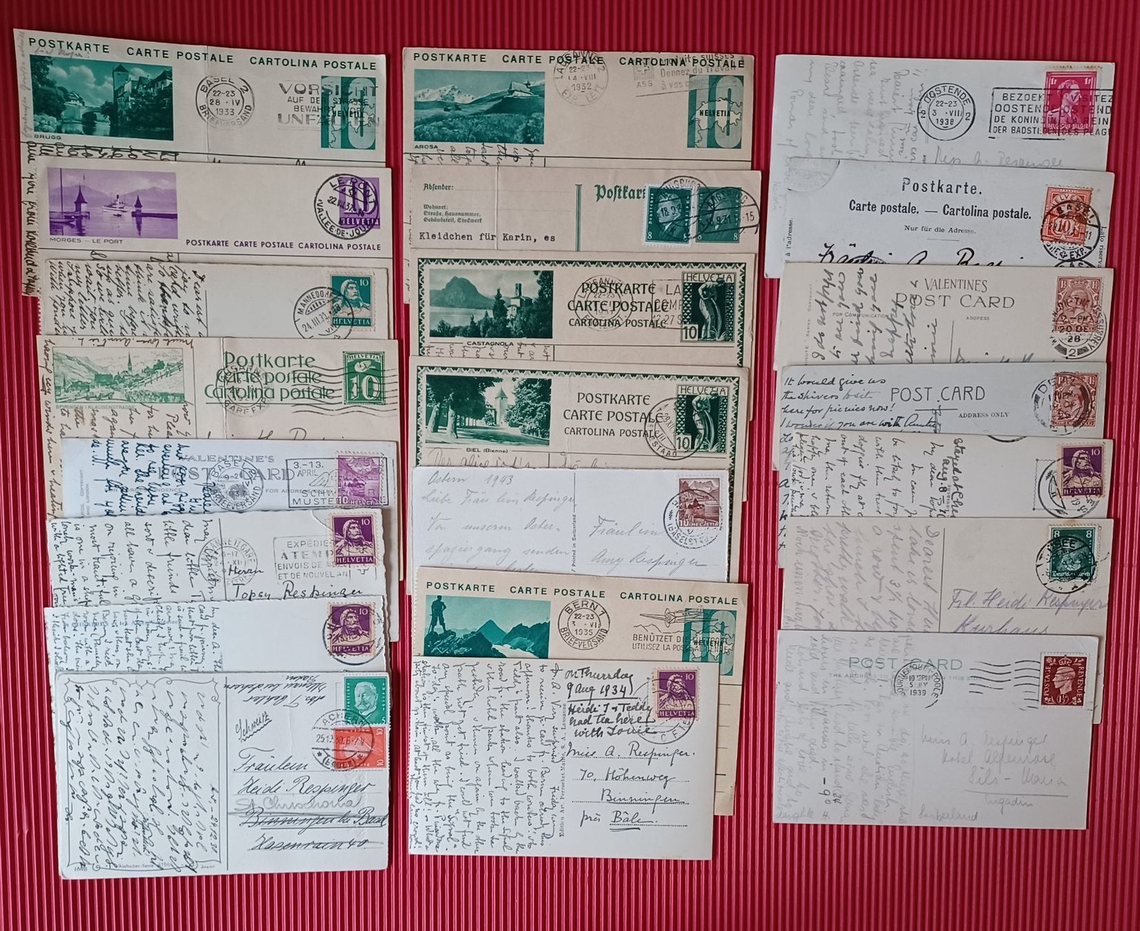 Tutti i francobolli: BRIEFMARKEN / POSTKARTEN – Usato da Zürich venduto da Bellabo 1