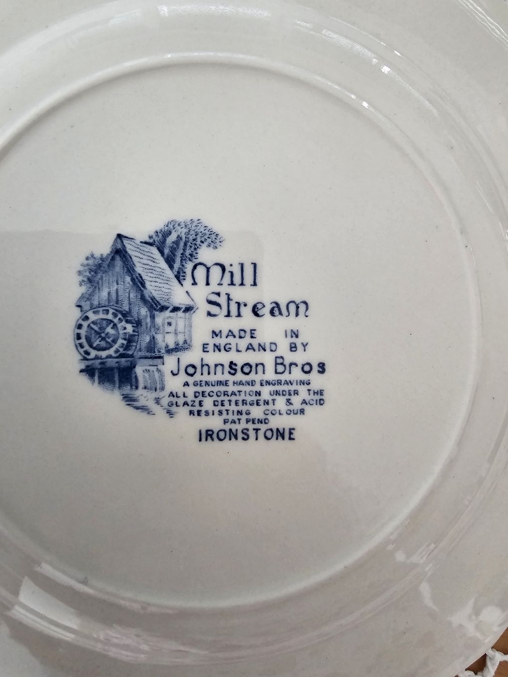 Johnson Brothers Teller: 3er SET VINTAGE TELLER "MILL STREAM" JOHNSON BROS. ENGLAND  – Gebraucht aus Laupen BE von AUSSIEGIRL1109 1
