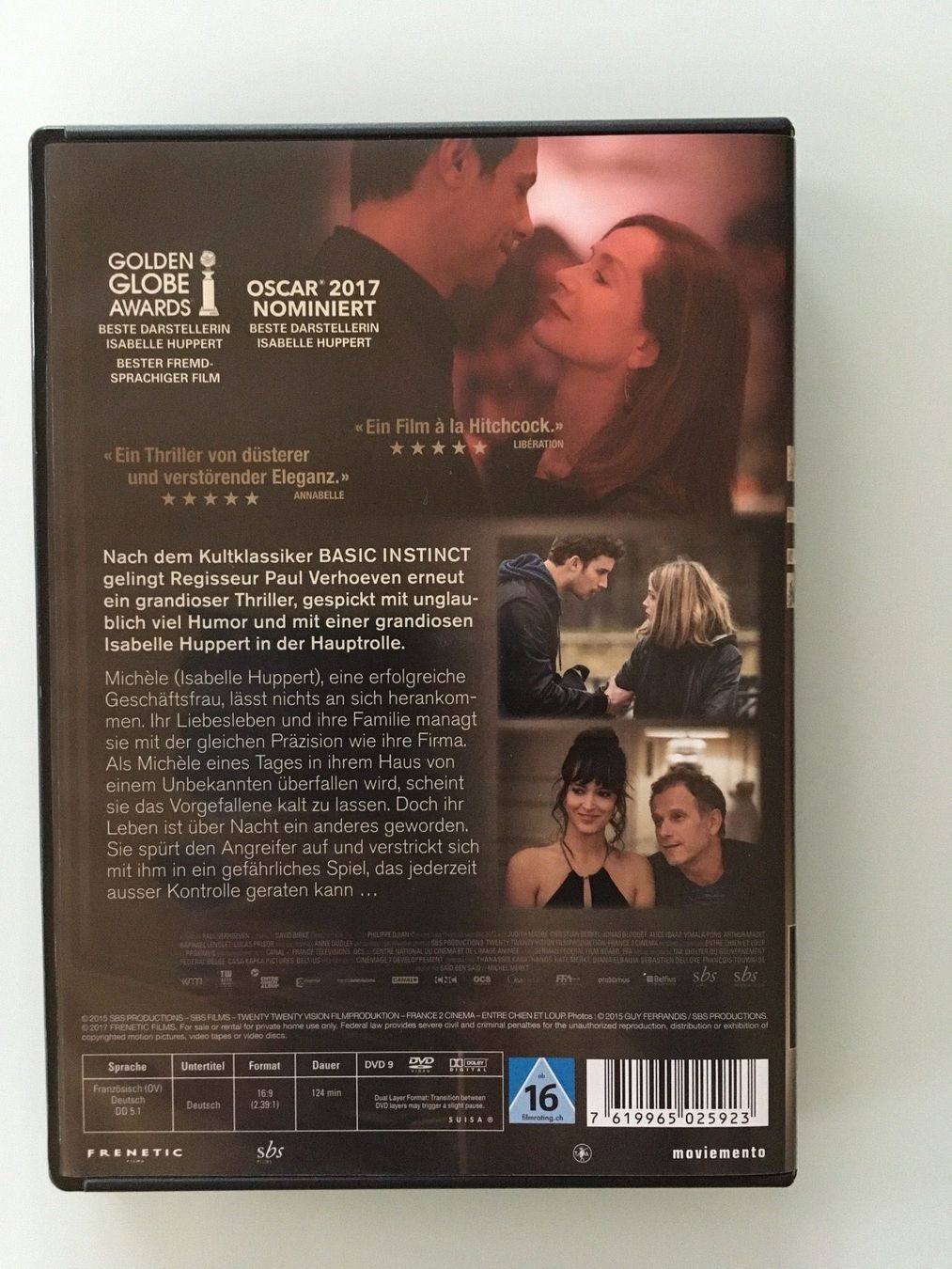 Alle DVDs: Elle - (Dvd) Isabelle Huppert – Gebraucht aus Arbon von  1