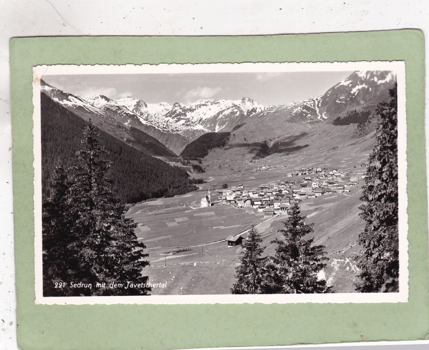 Ansichtskarten: Sedrun mit dem Tavetschertal – Gebraucht aus Herisau von Lisegrat2008