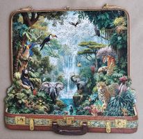 Schönes Holzpuzzle "Tiere im Dschungel" Gr. A3