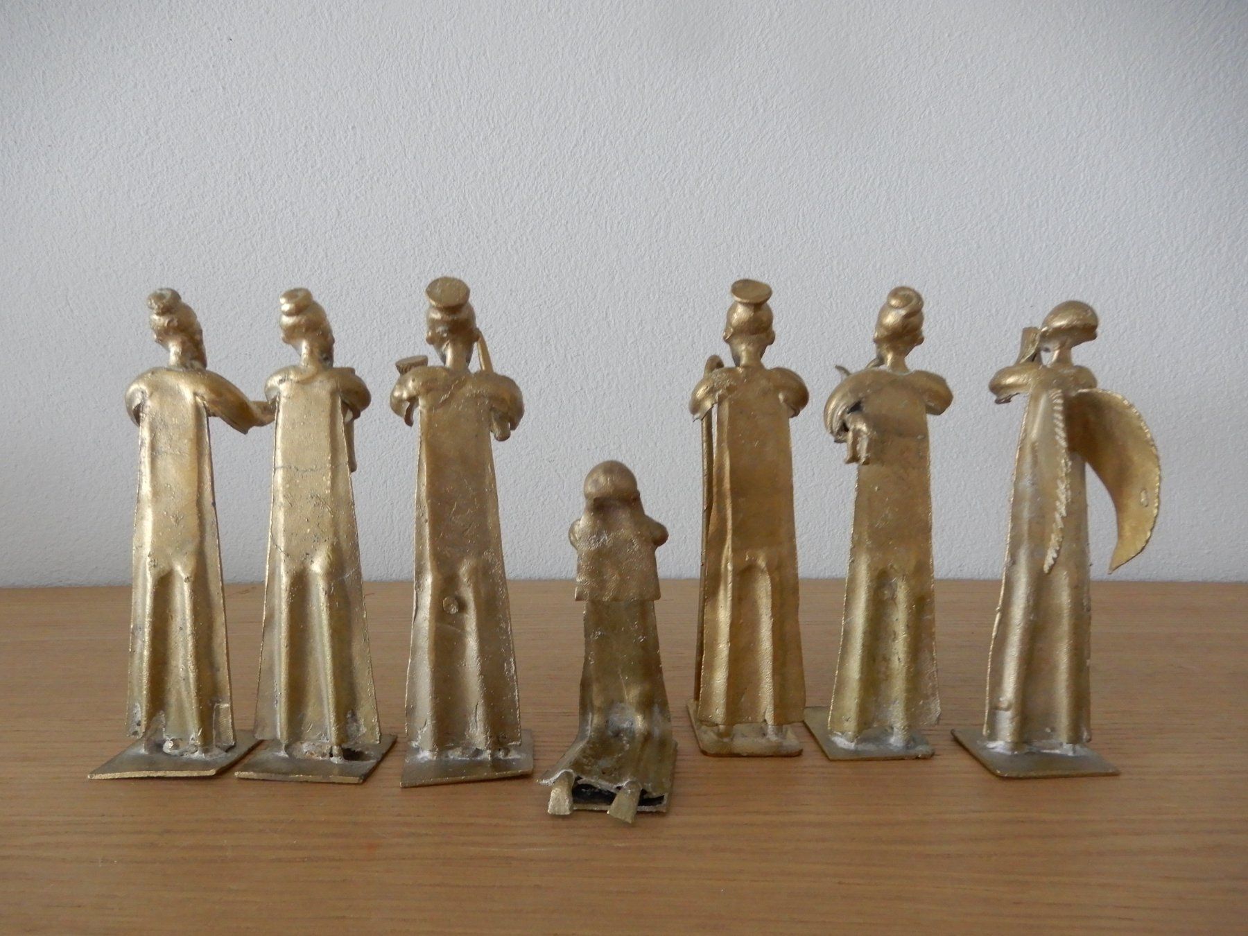 Figuren: Krippenfiguren aus Bronzeguss aus Ghana – Gebraucht aus Bern von  1
