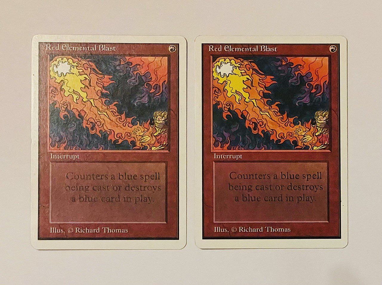 Magic The Gathering Carte collezionabili: Magic The Gathering Red Elemental Blast 2x Unlimited – Usato da Duggingen venduto da nad_6yzh