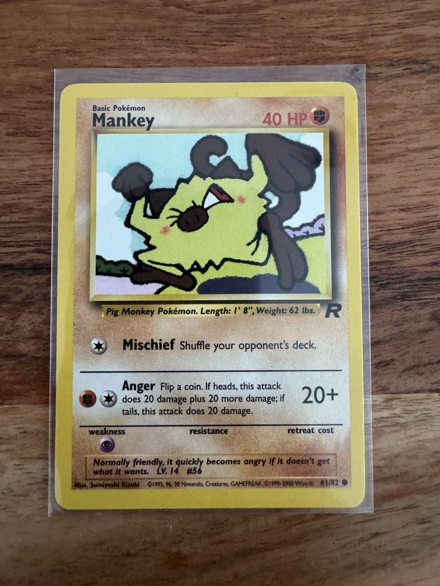Pokémon Sammelbilder & Trading cards: Mankey - Team Rocket WOTC 1999 - 61/82 – Gebraucht aus Zürich von mbu_z9ch