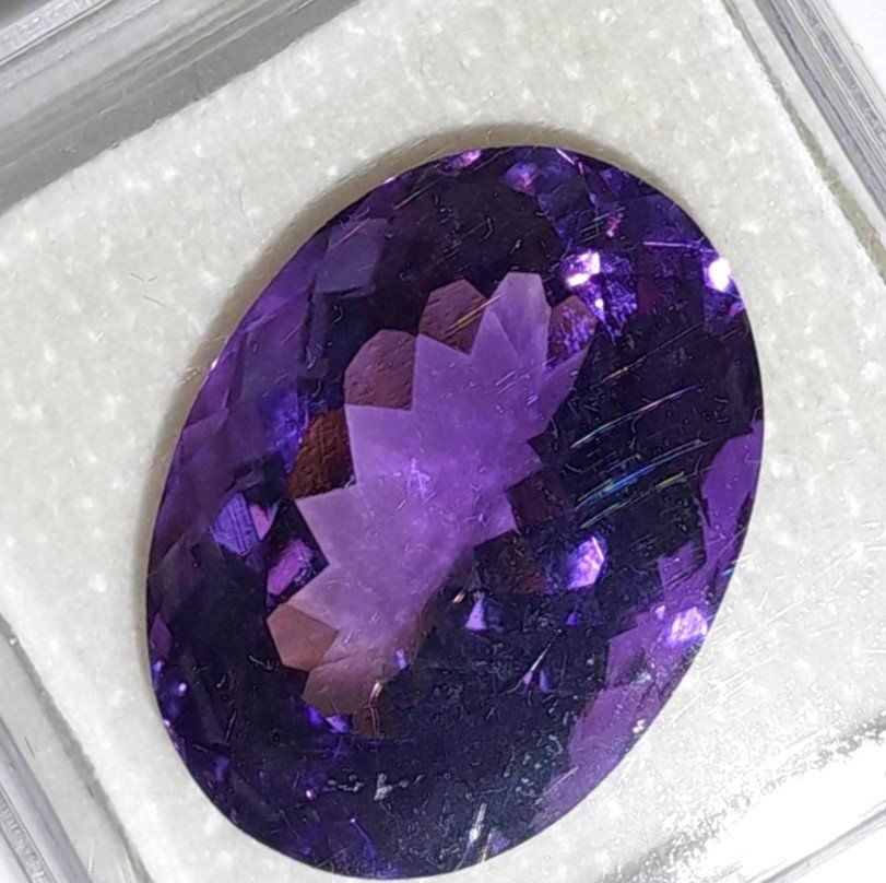 Edelsteine: Améthyste ovale 20.96 ct - CERTIFICAT 840.- Fr – Neu (gemäss Beschreibung) aus Grimisuat von Valgem 2