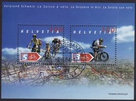 Block SBK-Nr. 1118 (Veloland Schweiz 2004) ET-gestempelt