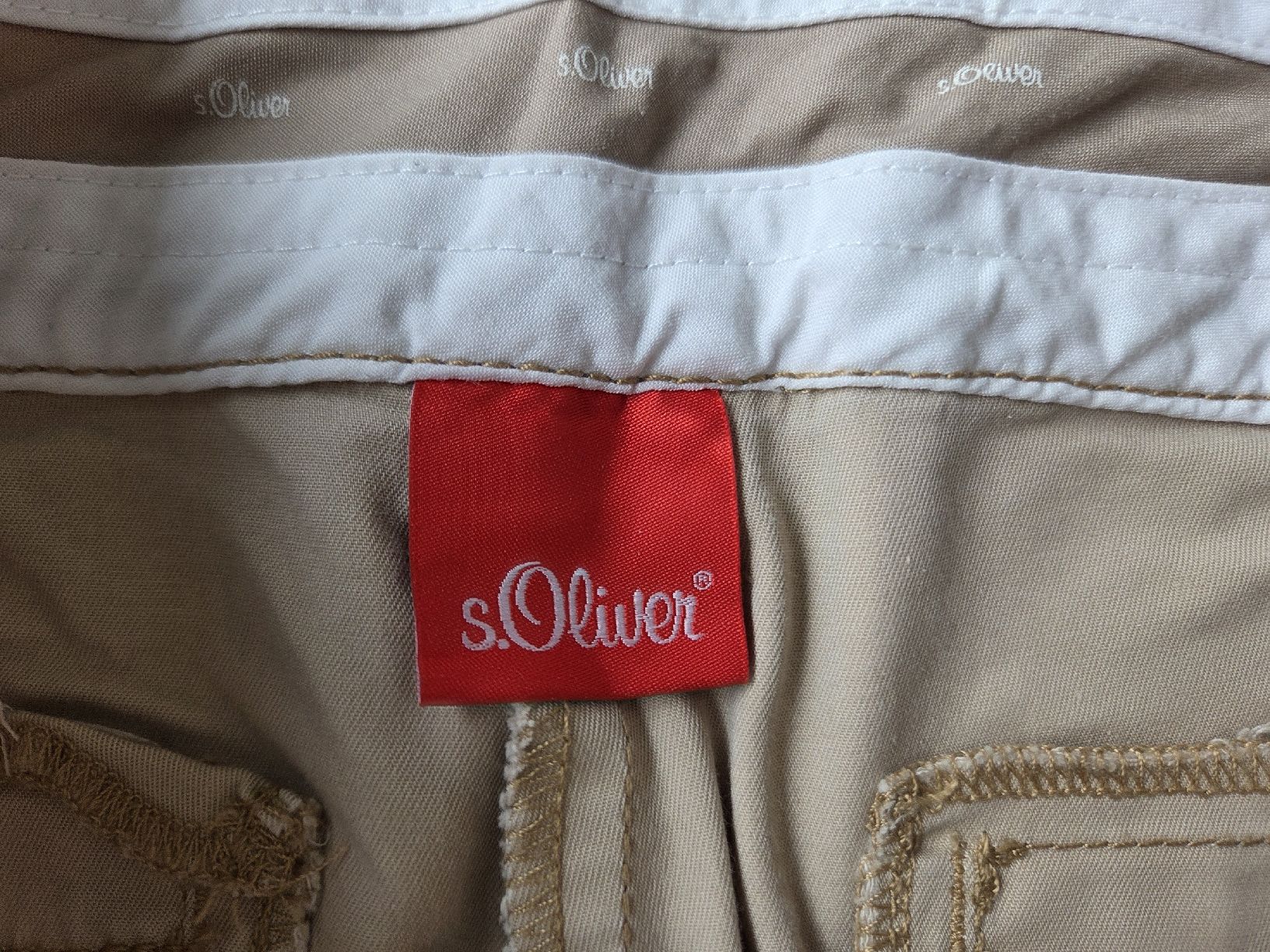 S.Oliver Pantaloni: NEU S.Oliver Bermuda Beige Gr. 36 – Nuovo (secondo la descrizione) da Villars-sur-Glâne venduto da richardette 4