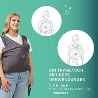 Koala Babycare Tragetuch Grau, neuwertig, Top Zustand!