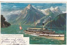 AK  Vierwalstättersee  mit Schiff Uri 1902