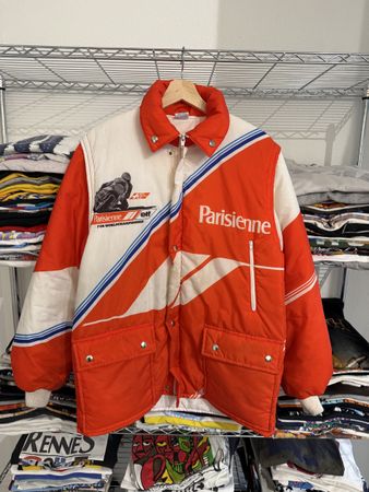 80’s Vintage Racing Jacket Parisienne Moto Compétition M