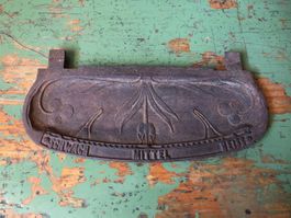 Schale Gusseisen Jugendstil, mit schöner Patina