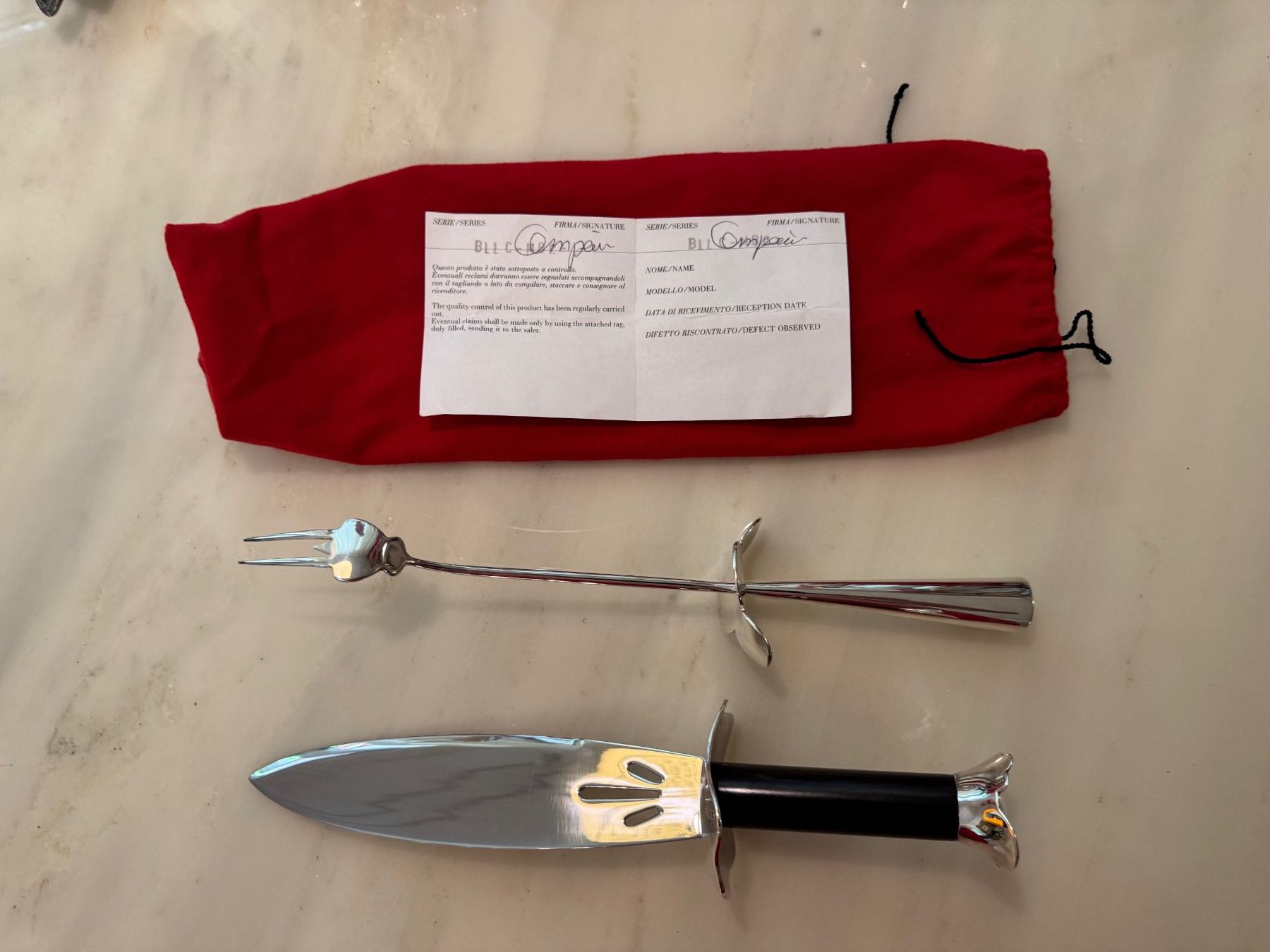 Bestecksets: NEU Set versilbert Borek Sipek "Aires" 1991/92 – Neu (gemäss Beschreibung) aus Stallikon von camillecarlo2016 2