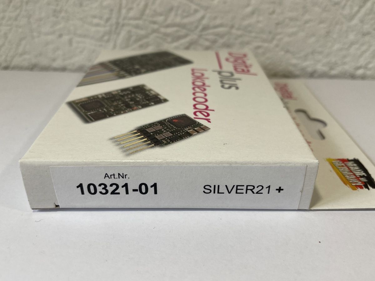 Lenz Modellini di ferrovie: LENZ Digital Plus Lokdecoder 10321-01 SILVER21 +, NEU – Nuovo e nell'imballaggio originale da Wilderswil venduto da Modellbahn-Shop-Moll 1