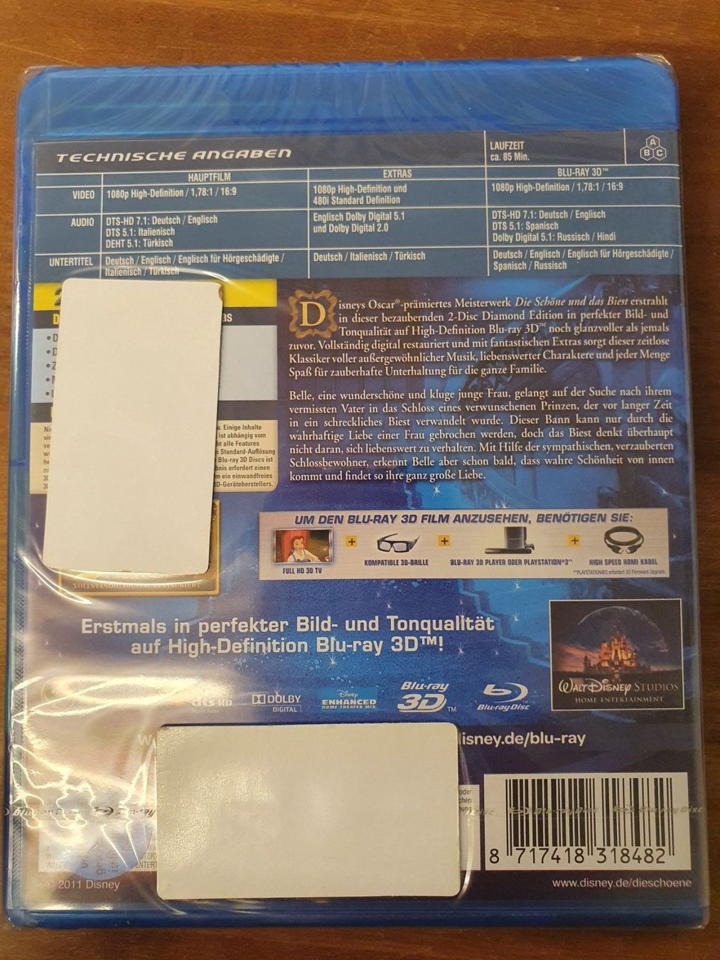 Lungometraggi: Die schöne und das Biest [3D Blu Ray] – Nuovo e nell'imballaggio originale da Zürich venduto da Pazzenreich 1