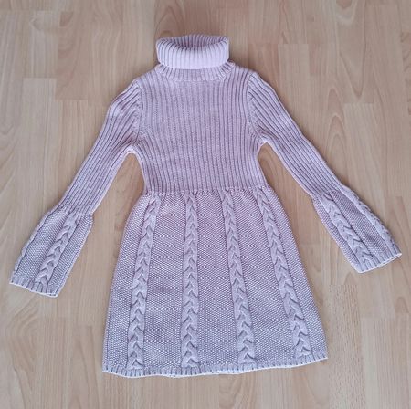 Rosa Strickkleid/ Mädchen/ Gr 110-116