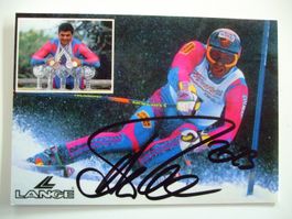 ALBERTO TOMBA  (ITA) SKISTAR  AUTOGRAMMFOTO HANDSIGNIERT