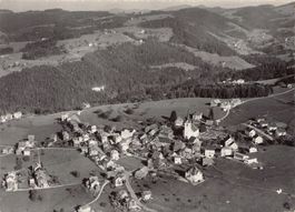 Mogelsberg, Flugaufnahme, gelaufen 1962