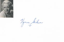Wynne Gibson 1905-87 Autogramm signiert Karte 10x15cm