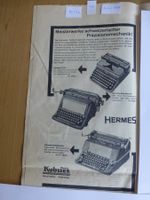 Zeitungsinserat der Hermes Schreibmaschine 1955