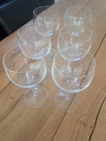 6 Weinglaesser Glas klar guter Zustand